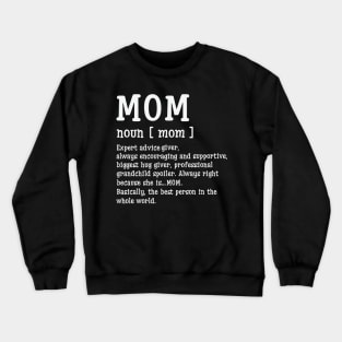 Funny Mothers Day 2021 - Mom Definition Mothers Day 2021 Crewneck Sweatshirt